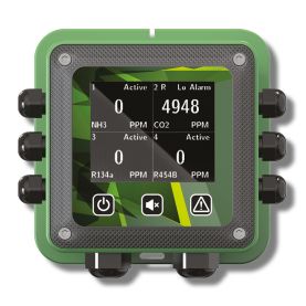 SM400 – Monitor di Sicurezza per Rivelatori Gas con Display Touch e Modbus