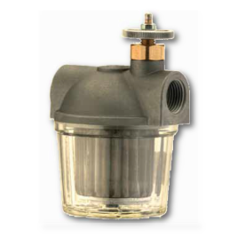 Filtri gasolio con vaschetta in plastica e rubinetto con sicurezza